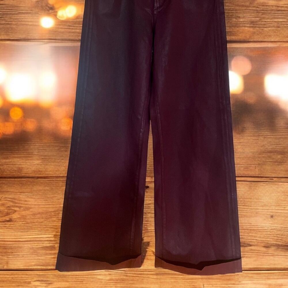 JOE'S JEANS Women's Coated High Rise Wide Leg Full-Length Jeans - Size 31 - NWT - Picture 3 of 10